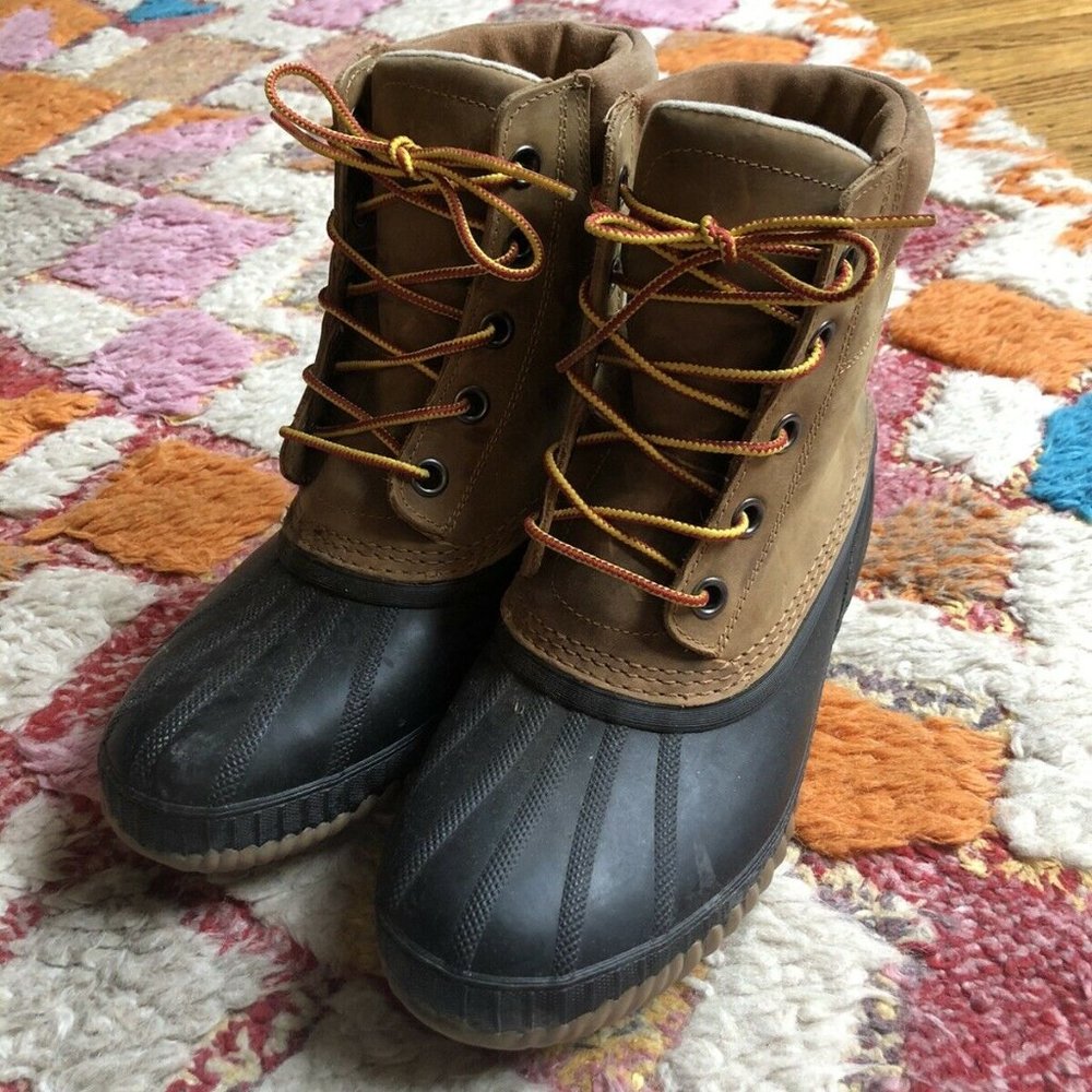 Sorel Duck Boots, Like New - 9.5